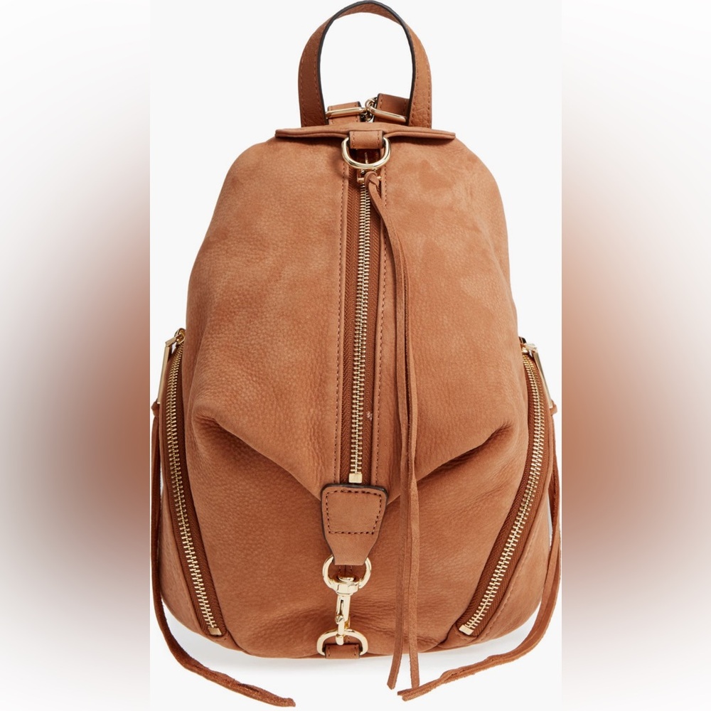 Rebecca Minkoff Medium Julian Nubuck Tan Leather Backpack
